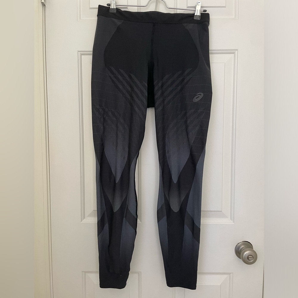 Asics - Men’s - Large - Black Printed Metarun Tight